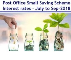 review of Post Office Small Saving Scheme Interest rates - July to Sep-2018-min