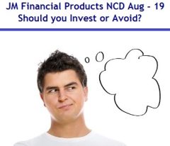 JM Financial Products NCD August 2019 Review