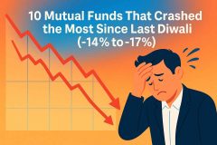 10 Mutual Funds That Crashed the Most Since Last Diwali minus 14 Percent to minus 17 Percent returns