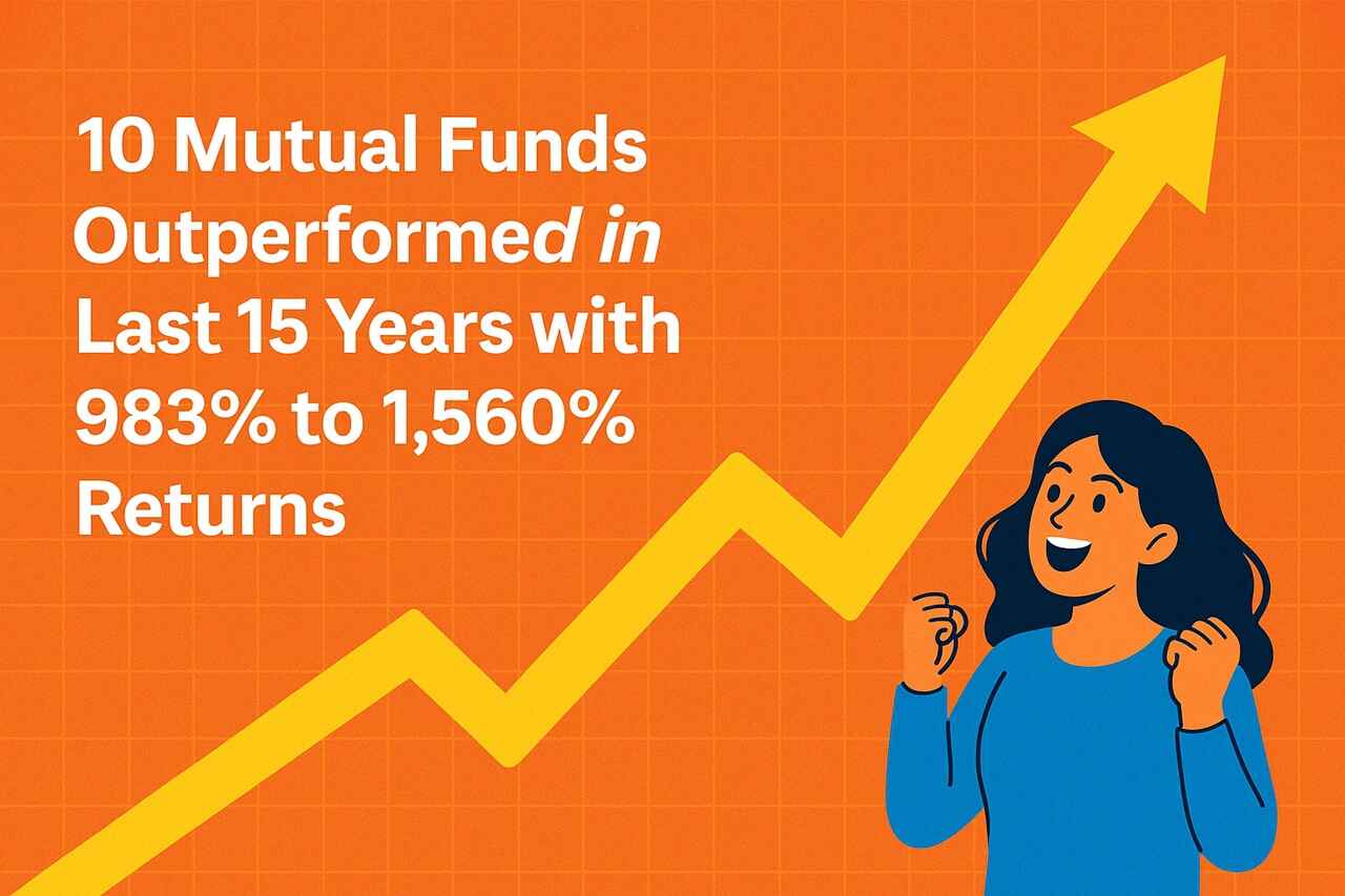 10 Mutual Funds Outperformed in Last 15 Years with 983 percent to 1,560 percent Returns