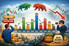 58 percent Returns in 2023, Just 9 percent in 2025 – The Brutal Truth About Chasing Top Large Cap Mutual Funds