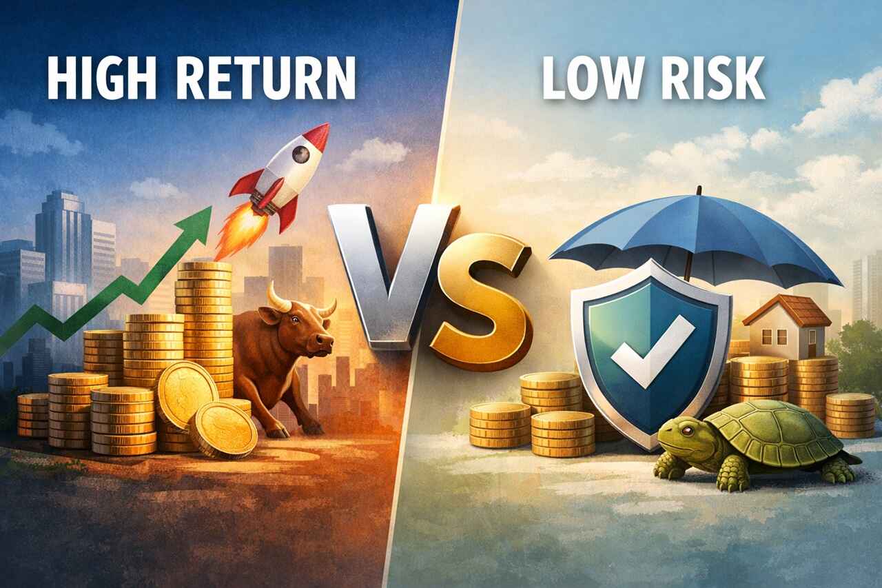 High Return vs Low Risk Mutual Funds – Which is Better for Investors in 2026