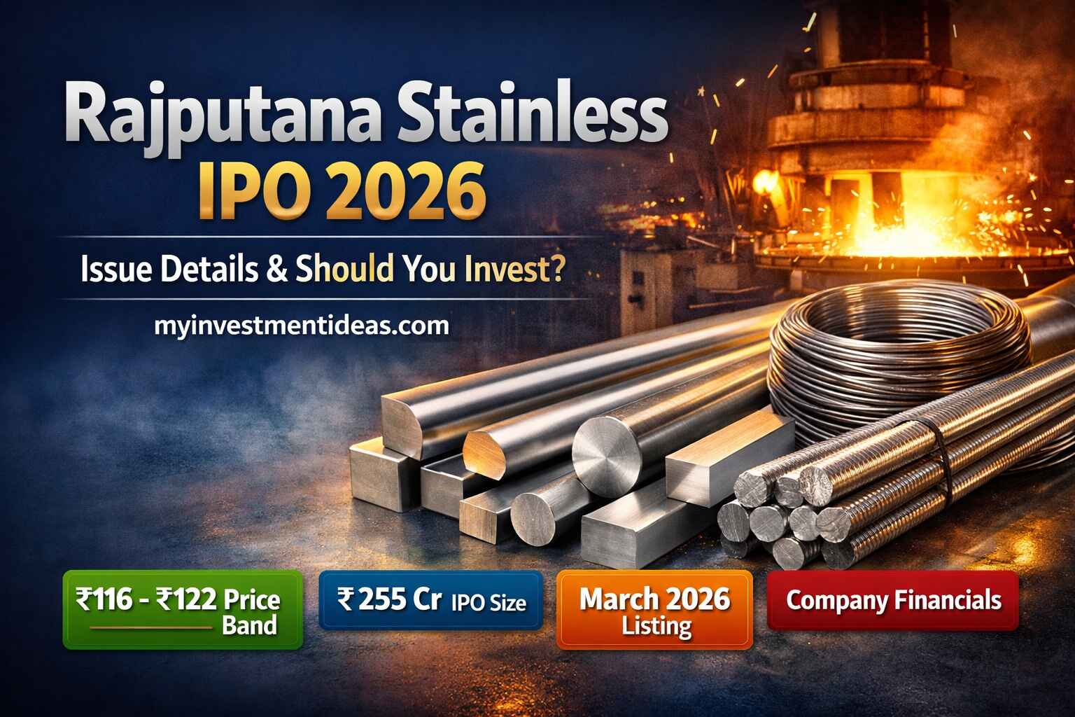Rajputana Stainless IPO Review 2026 – GMP, Lot Size, Financials and Listing Date Explained