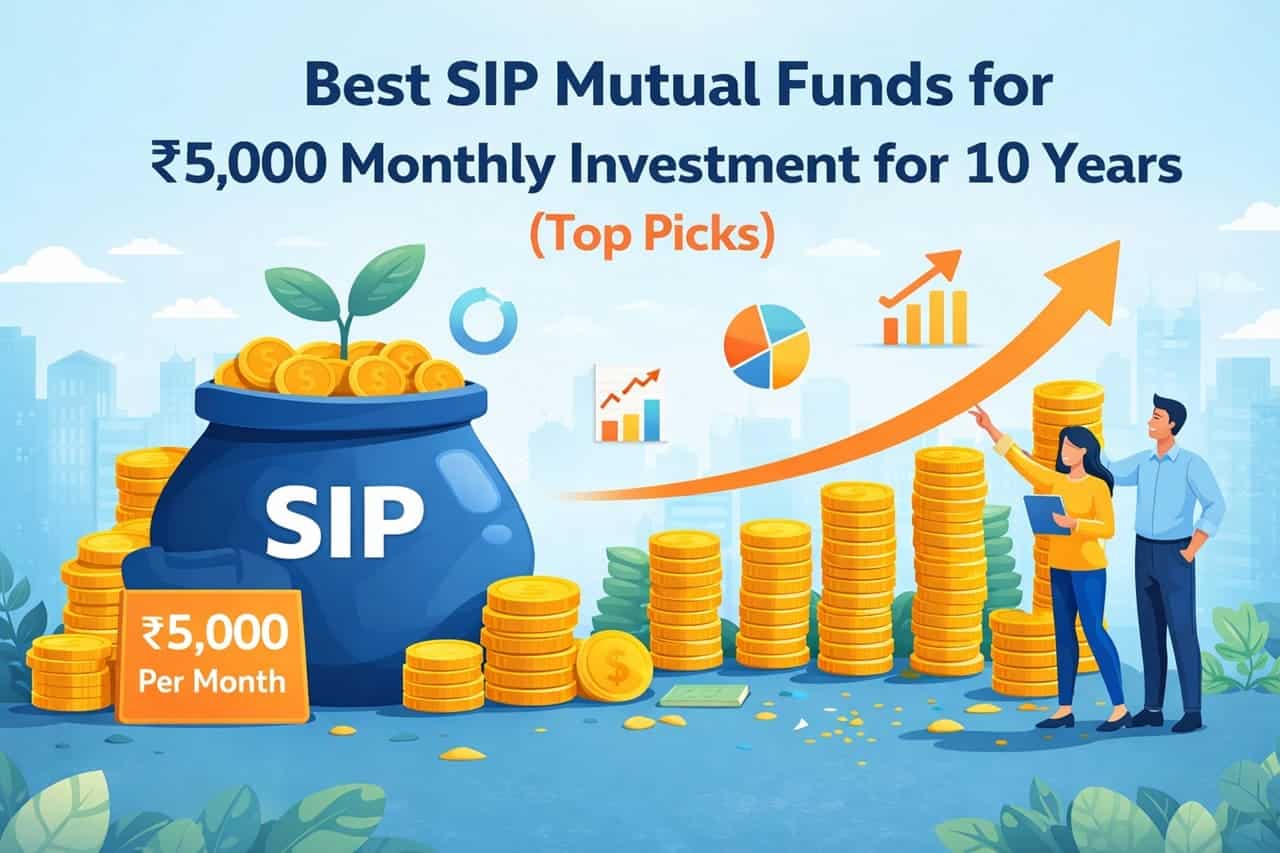 Best SIP Mutual Funds for Rs 5000 Monthly Investment for 10 Years Top Picks