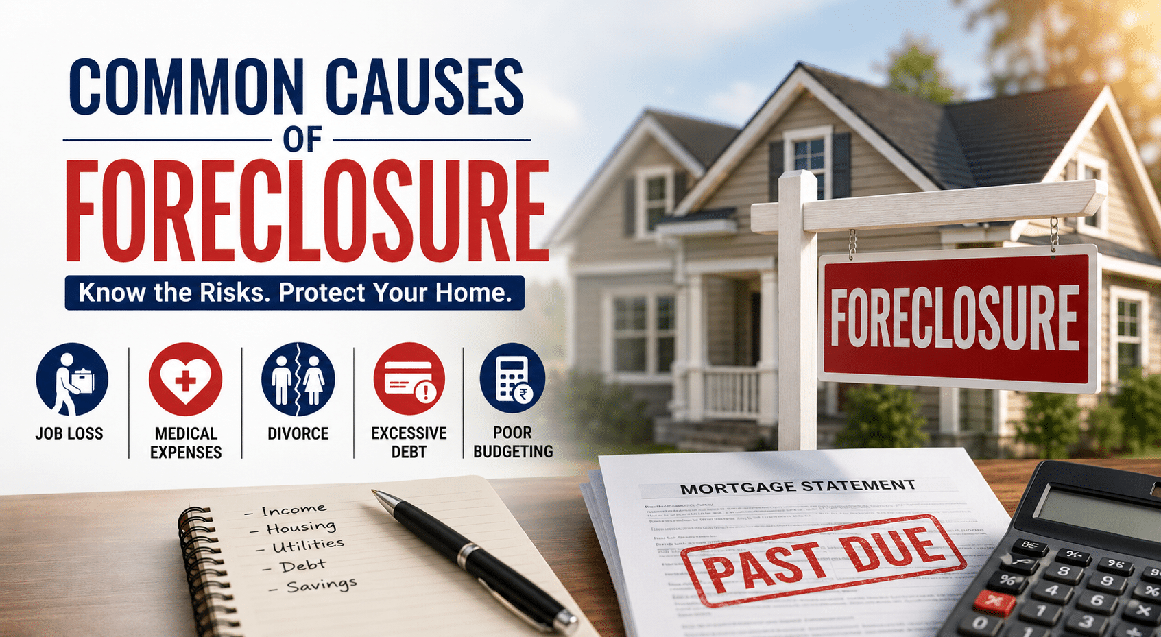Common Causes of Foreclosure