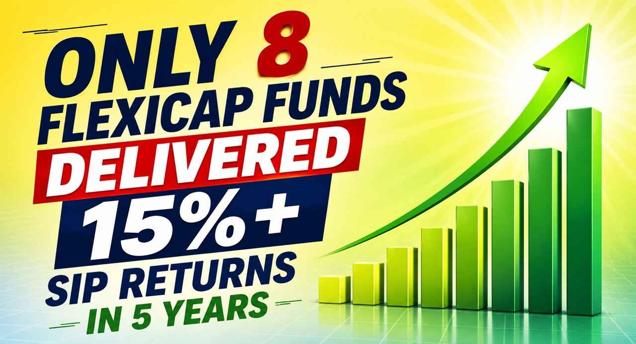 Only 8 Flexicap Funds Delivered over 15 percent SIP Returns in 5 Years