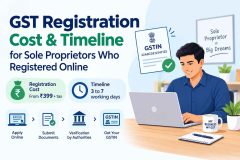 GST Registration Cost and Timeline for Sole Proprietors Who Registered Online