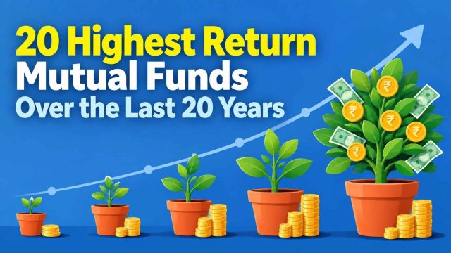 20 Highest Return Mutual Funds Over the Last 20 Years