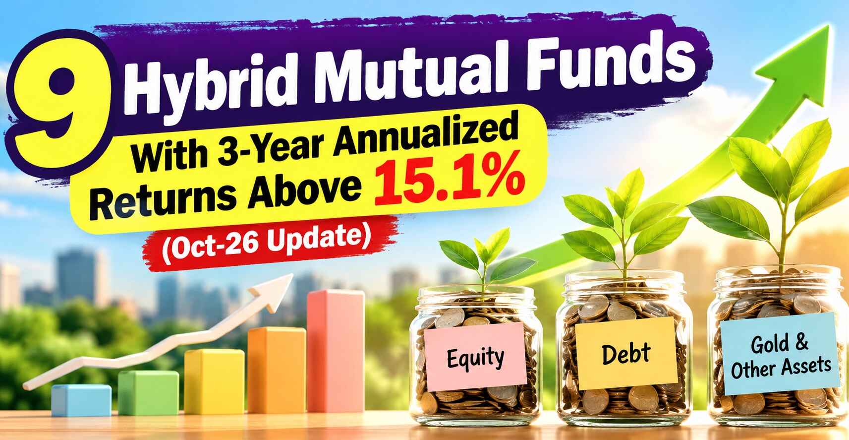 9 hybrid mutual funds delivered above 15 point 1 percent 3 year annualized returns as of Oct 1 2026